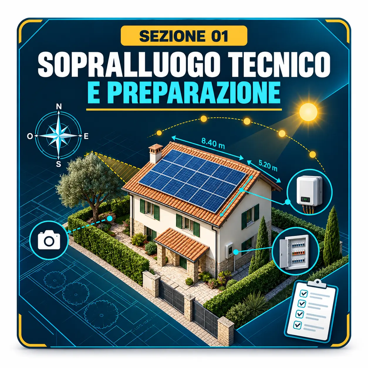 Copertina area 1: Sopralluogo tecnico e preparazione